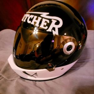 Biltwell Lane Splitter Rusty Butcher Used Helmet Size Sm Mens/Unisex and Shield